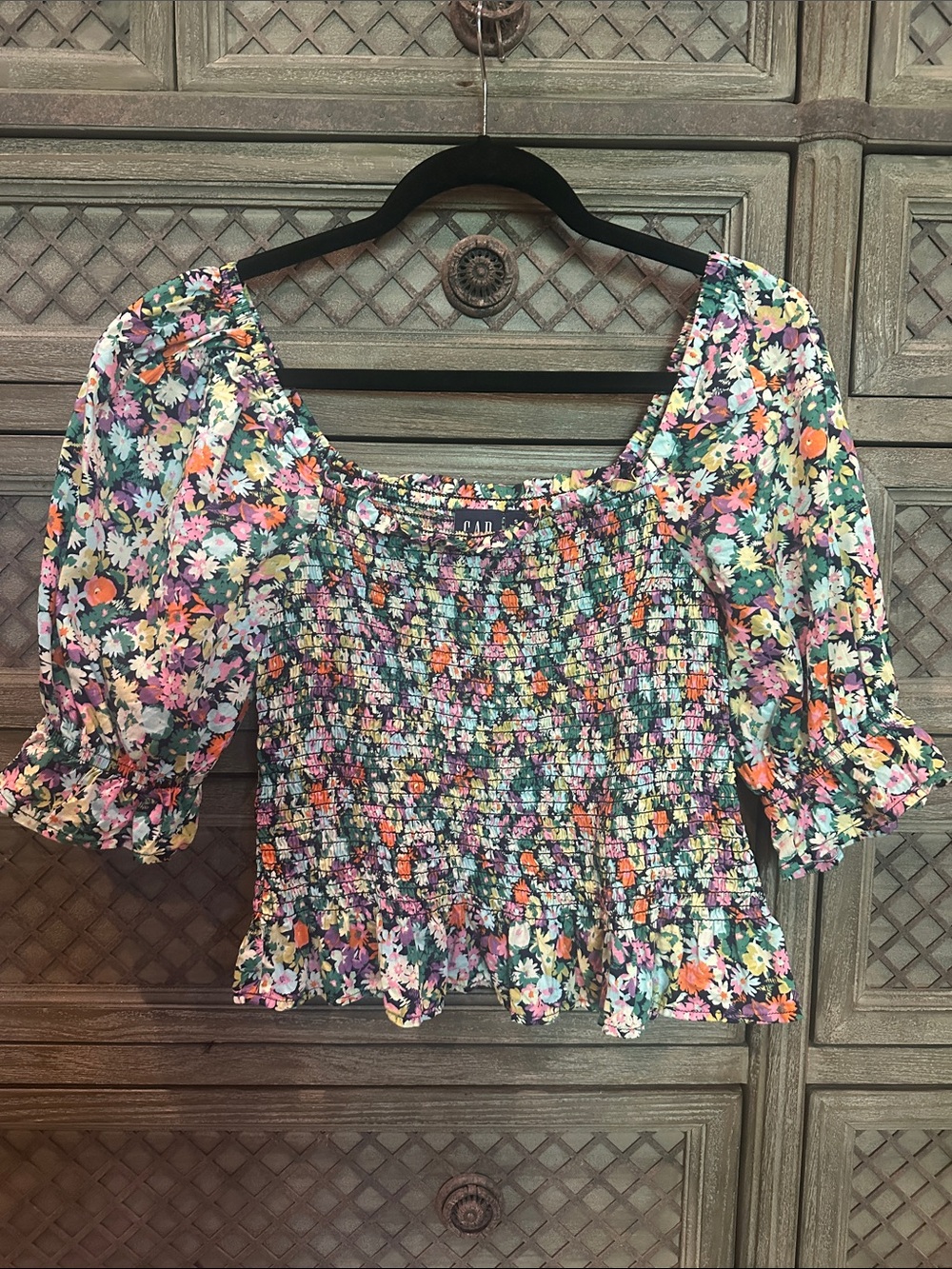 GAP Floral Smocked Top